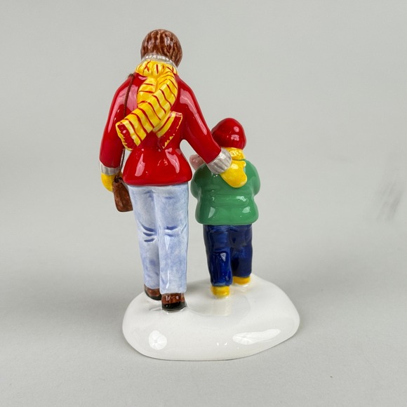 Department 56 Snow Village First Deposit Mother Child Figurine 56.55023 NOS - Picture 5 of 7